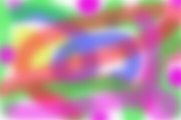 Abstract Blurry Colorful Swirls and Shapes background