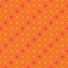 Orange Star Pattern Background