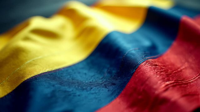 columbian flag columbia waving in the wind