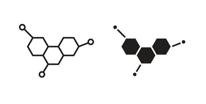 Chemical content icon vector design. icon doodle hand drawn.