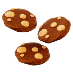 Cookie on a white background