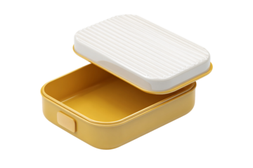 Vector-style snack box in minimal product illustration isolated on transparent background