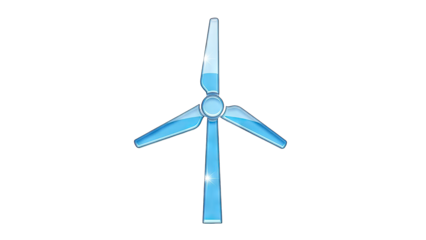 Modern wind turbine design shining for clean energy solutions future