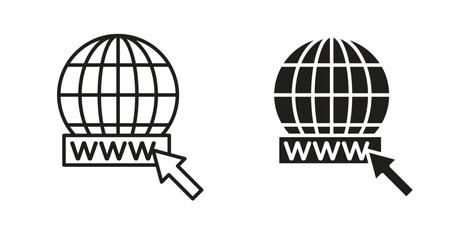 Domain icon vector design. icon doodle hand drawn.