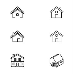 A Vibrant Minimalist Home Icon Symbol, Showcasing Safety and Property in a Flat Design Vector for Digital Real Estate Success Security Solution Growth.