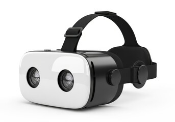 Virtual reality headset isolated on white background isolated on transparent background