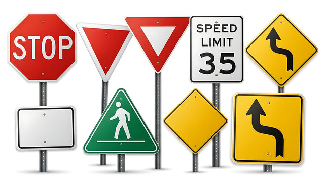 Isolated red octagonal traffic stop sign on a plain white surface, representing a clear command to halt, a warning of danger, or a crucial decision point