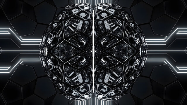 Artificial intelligence brain technology network digital ai neural connections machine learning - Powered by Adobe