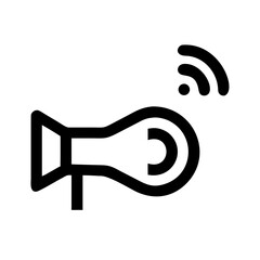 SMART HORN VEHICLE AUTOMOTIVE SAFETY ALERT IOT ICON SET