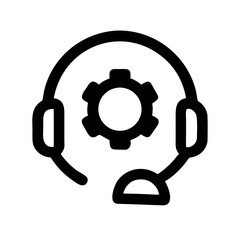 SUPPORT HELP CUSTOMER SERVICE CALLCENTER COMMUNICATION ASSISTANCE ICON SET