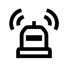 VEHICLE BEACON SMART SAFETY SIGNAL AUTOMOTIVE TRANSPORT ICON SET