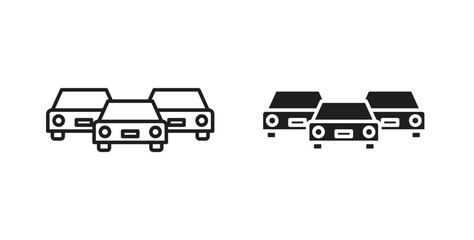 Naklejka premium Trafic icon vector design. icon doodle hand drawn.