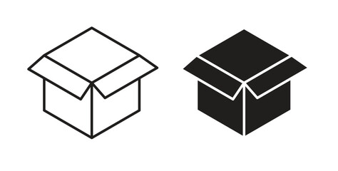 Unpacking icon vector design. icon doodle hand drawn.