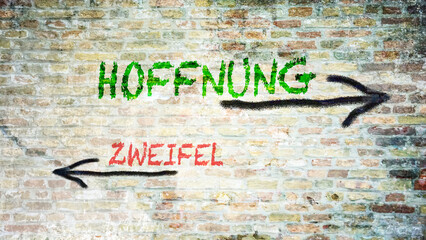 Signposts the direct way to hope versus doubt