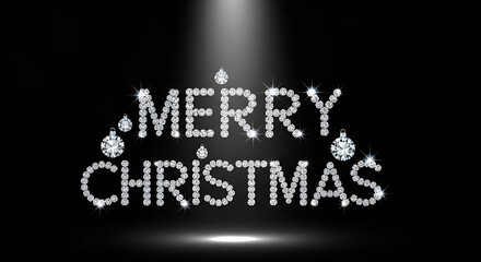  happy Christmas light word success business concept text illustration on black chalkboard design