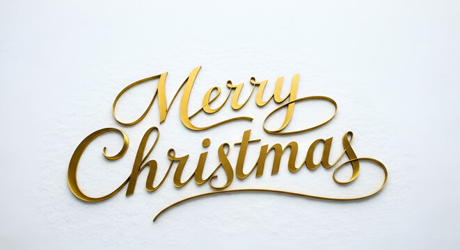 Vintage gold lettering design vector illustration of a Merry Christmas and Happy Birthday greeting card typography text poster