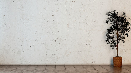 Fototapeta premium Large luxury modern bright interiors Living room mockup illustration 3D rendering image