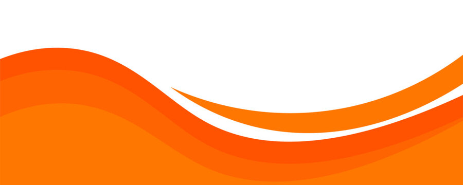 Vector orange line background curve element with white space for text and message design, overlapping layers, vector