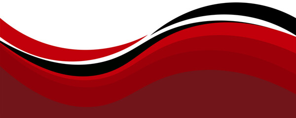 Vector red line background curve element with white space for text and message design, overlapping layers, vector