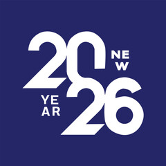 New year 2026 modern design celebration banner background graphic