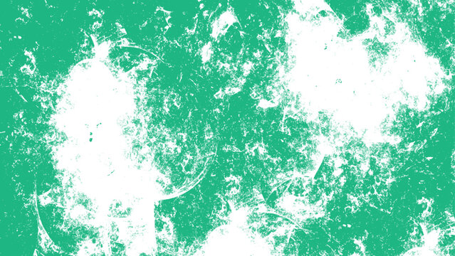 High-Contrast Green Grunge Paint Splatter Texture: Abstract Distressed Background with White Blotches for Street Art & Edgy Branding Projecting a Rebellious and Urban Aesthetic Look.