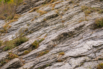 the texture of the mountain wall