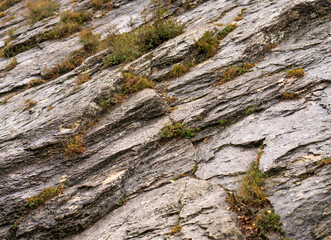 the texture of the mountain wall
