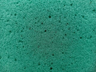 Vibrant green porous surface texture