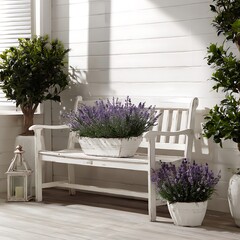 flowers on the balcony