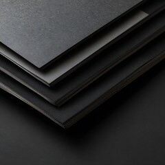 books on black background