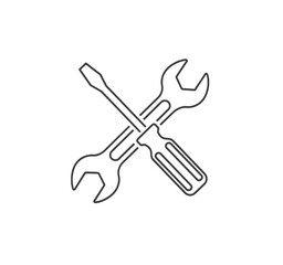 wrench and screwdriver