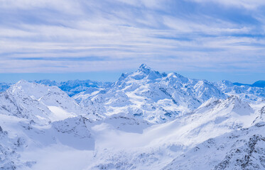 Obraz premium winter mountain landscape