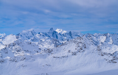 Fototapeta premium winter mountain landscape
