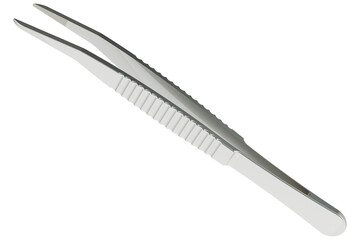 Dental tweezers, transparent background