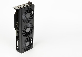 2,5 slot graphics card for creators and gamers for desktop PC, on white background
