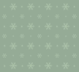 Christmas background with snowflakes for winter holiday designs, packaging, greeting cards, covers and posters, marketing material. Vector illustration.
