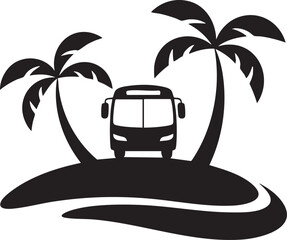 vector illustration of a tropical beach