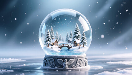 Enchanted Winter Wonderland Snow Globe