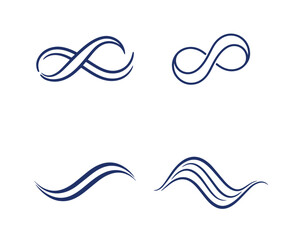 Elegant infinity symbols and flowing lines representing concepts of eternity, connection, and continuous motion.