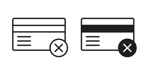 Credit limit icon symbol. Classic flat and linr style