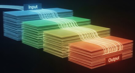 Abstract data flow from input to output