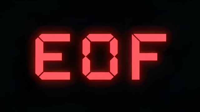 Traveling Down Binary Code Tunnel With Eof Message Ending