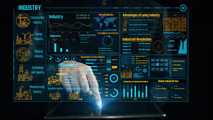 Explore key insights into various industries through detailed data visualization. This image highlights trends, benefits, and statistics across major sectors for strategic decision-making. Cipher