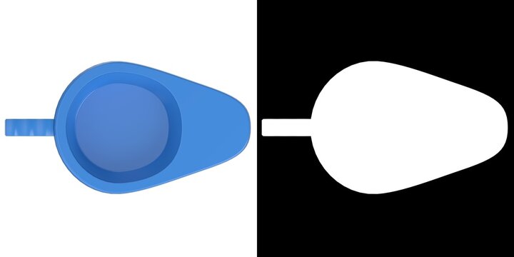 3D rendering illustration of a portable urinal bedpan