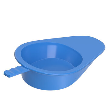 3D rendering illustration of a portable urinal bedpan