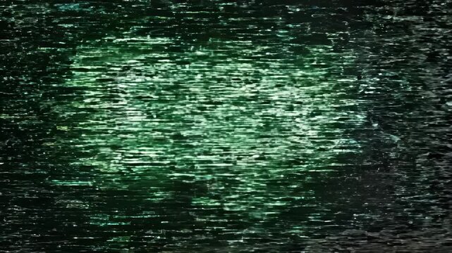 Vintage Computer Displaying Green Code and Eof Message at the End