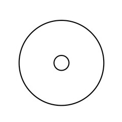 Minimalist single-line illustration of a circle with a centered dot representing simplicity and clarity