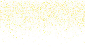 Sparkling golden dots falling, abstract festive bright background. isolated on transparent background FFD700