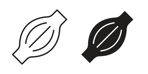 Myalgia icon symbol. Classic flat and linr style
