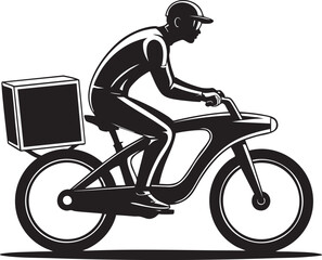 man riding a bike